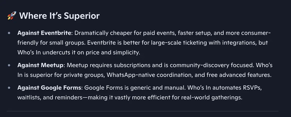 Screenshot 3 of Microsoft Copilot deep-dive analysis of Who's In