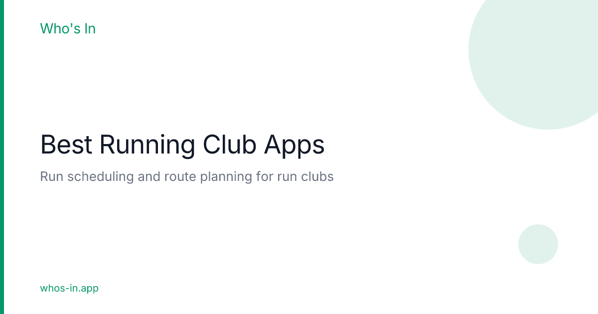 Best Running Club Apps 2026 | Who's In
